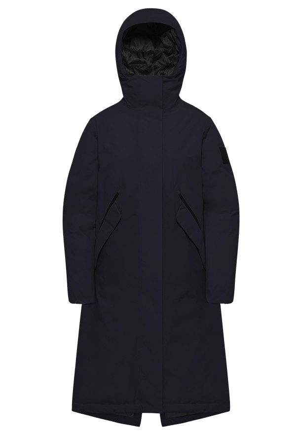 Navy Jack Wolfskin Brandenburger Women Coats | 53120752