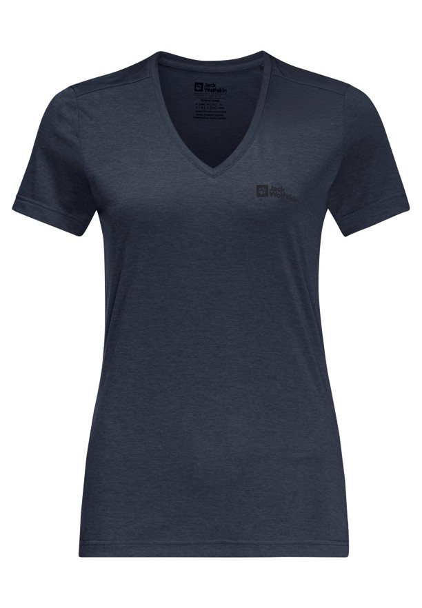 Navy Jack Wolfskin Crosstrail Women T Shirts | 76757395