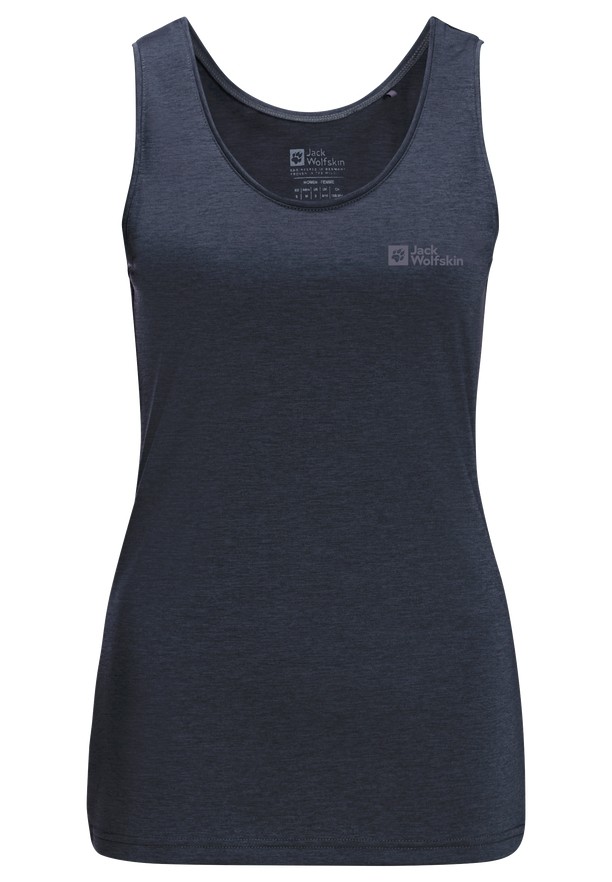 Navy Jack Wolfskin Crosstrail Women Tank Top | 42047323