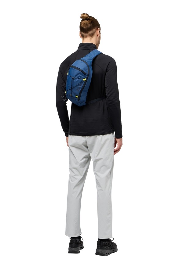 Navy Jack Wolfskin Cyrox Sling Men Shoulder Bags | 51523521