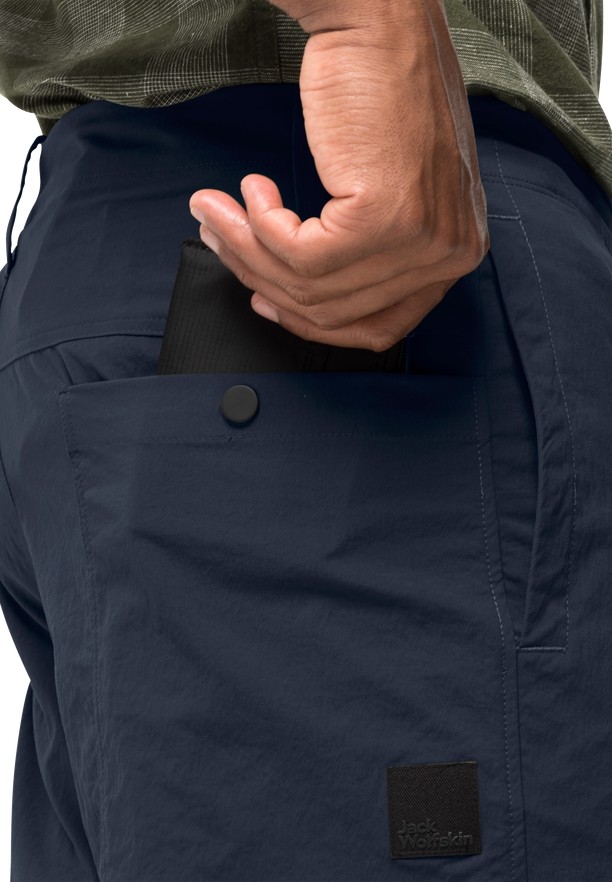 Navy Jack Wolfskin Desert Men Pants | 79318836