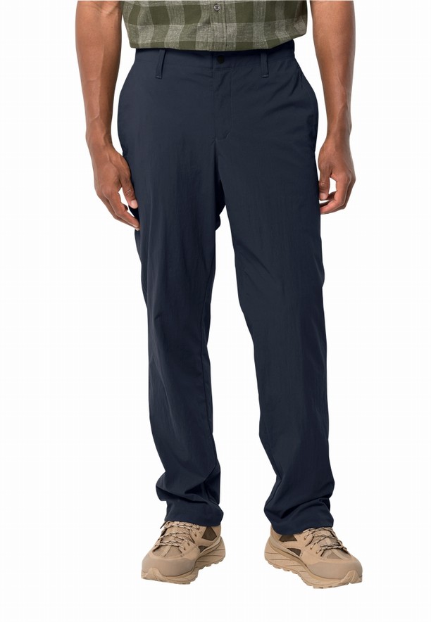 Navy Jack Wolfskin Desert Men Pants | 79318836
