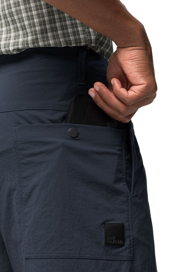 Navy Jack Wolfskin Desert Men Shorts | 66390314