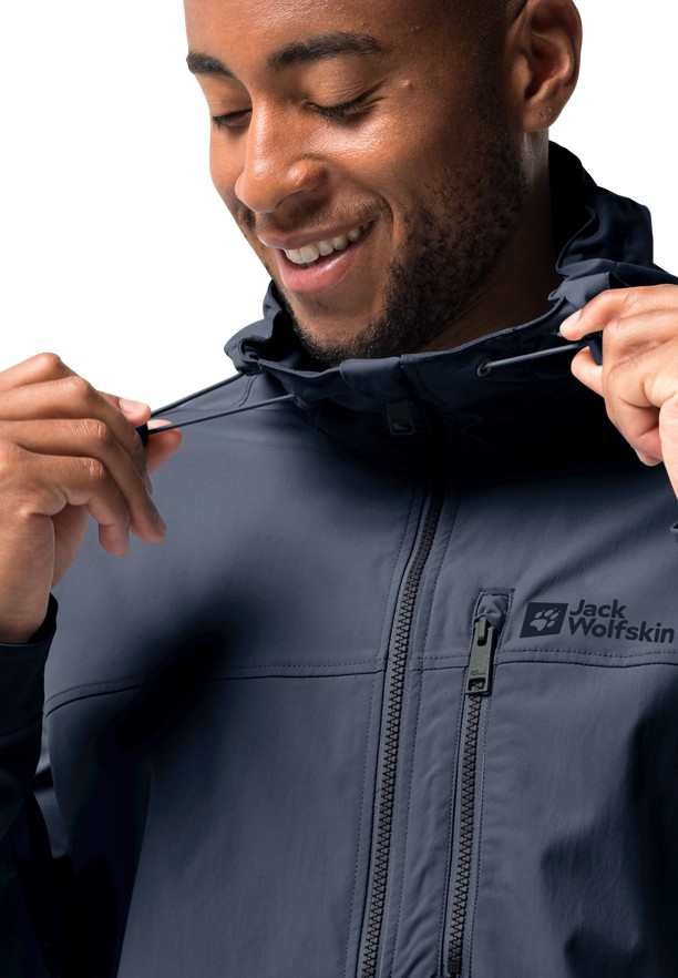 Navy Jack Wolfskin Desert Wind Men Jackets | 93098824