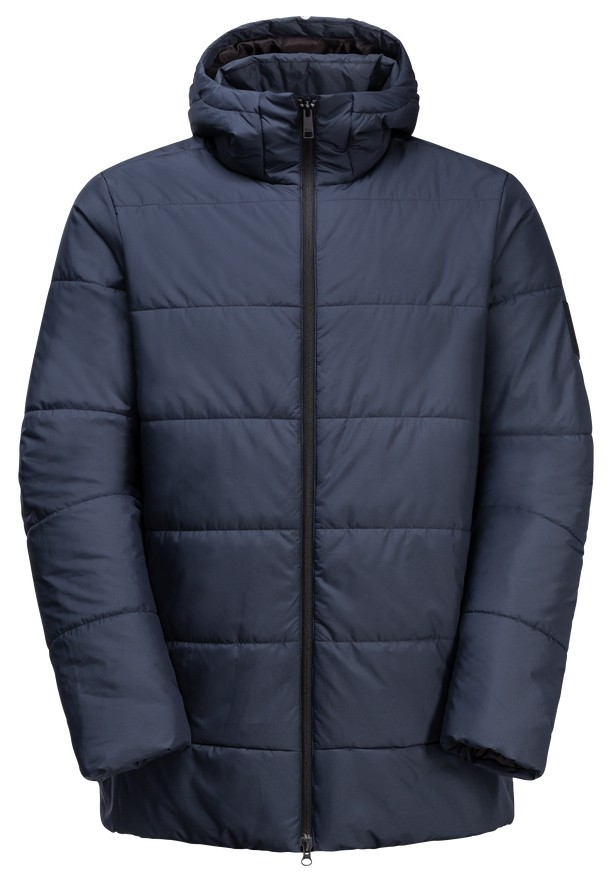 Navy Jack Wolfskin Deutzer Long Men Jackets | 97359735