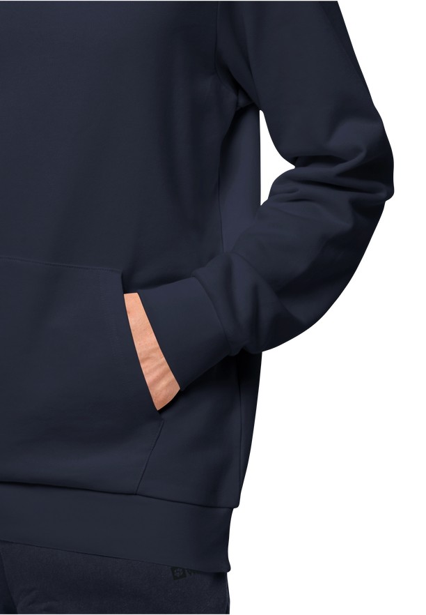 Navy Jack Wolfskin Essential Men Hoodie | 98294392