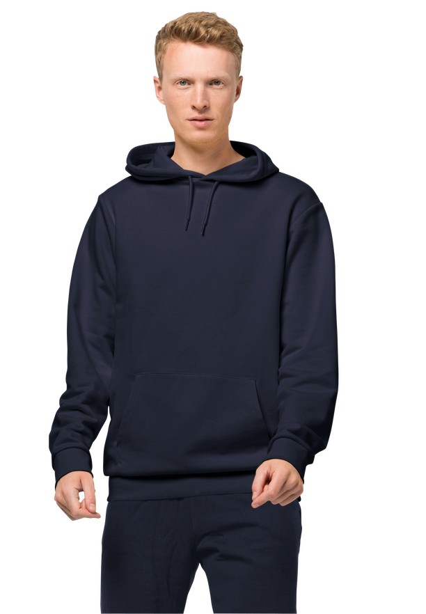 Navy Jack Wolfskin Essential Men Hoodie | 98294392