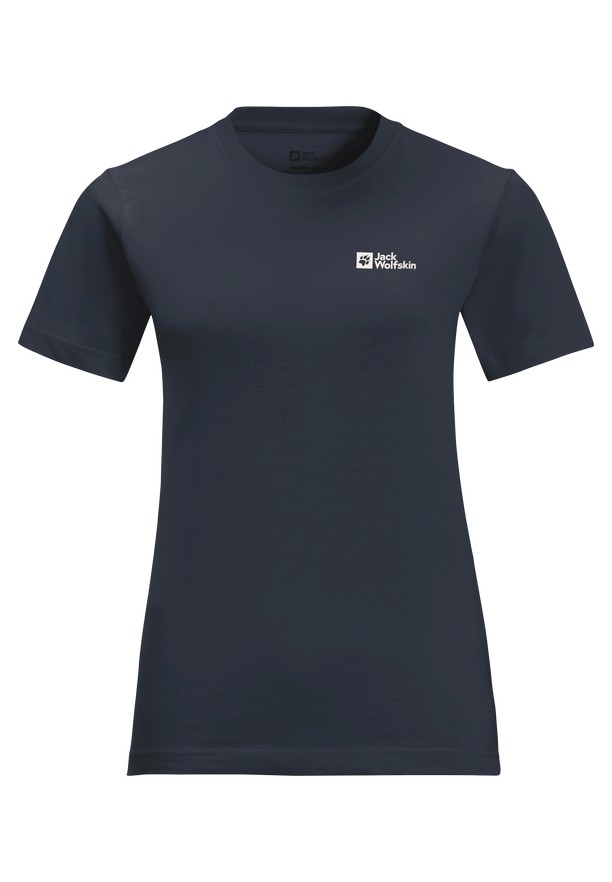 Navy Jack Wolfskin Essential Women T Shirts | 84347692