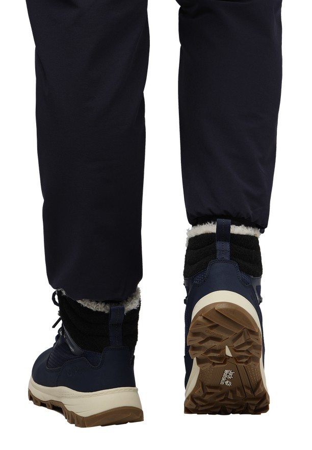 Navy Jack Wolfskin Everquest Texapore High Women Winter Shoes | 62698938