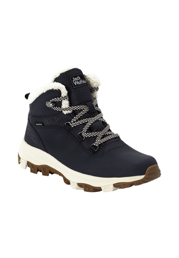 Navy Jack Wolfskin Everquest Texapore Mid Women Winter Shoes | 43560666