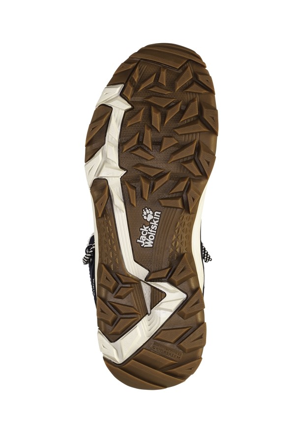 Navy Jack Wolfskin Everquest Texapore Mid Women Winter Shoes | 43560666