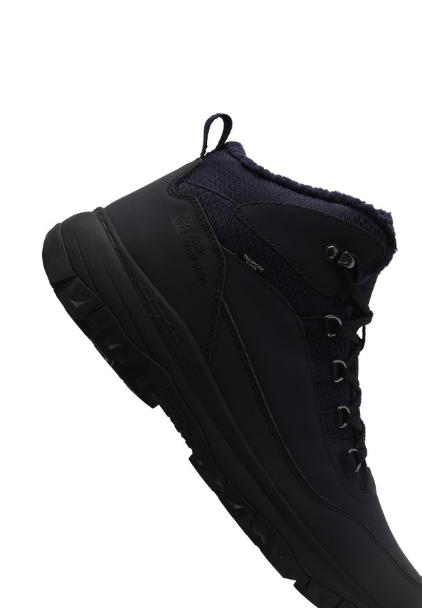 Navy Jack Wolfskin Everquest Texapore Mid Men Winter Shoes | 60266827