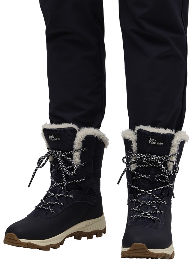 Navy Jack Wolfskin Everquest Texapore Snow High Women Winter Boots | 11742454