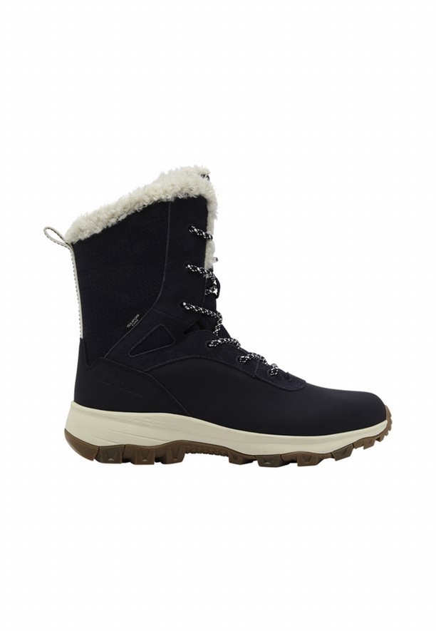 Navy Jack Wolfskin Everquest Texapore Snow High Women Winter Boots | 11742454