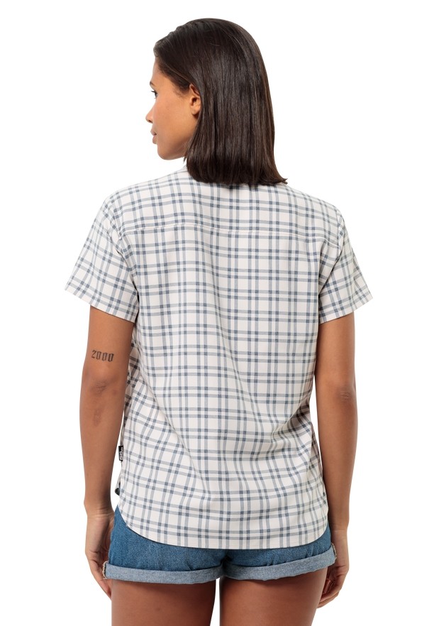 Navy Jack Wolfskin Febla Women Shirts | 83919653