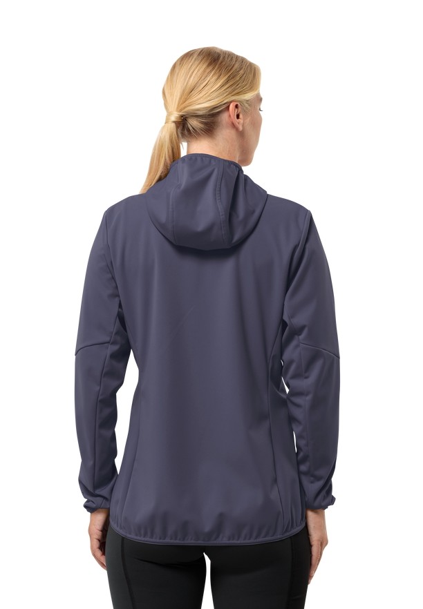 Navy Jack Wolfskin Feldberg Hoody Women Softshell Jackets | 40889174