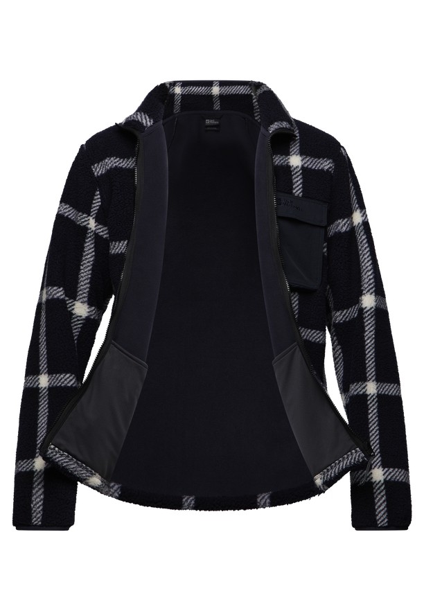 Navy Jack Wolfskin Felslicht Check Men Fleece Jackets | 67306784