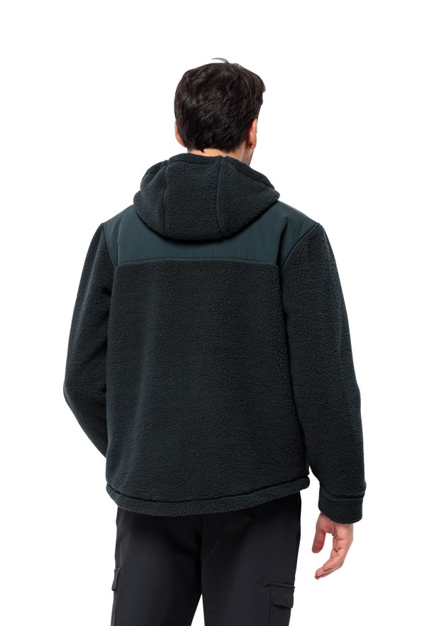 Navy Jack Wolfskin Felslicht Hooded Men Fleece Jackets | 96792596
