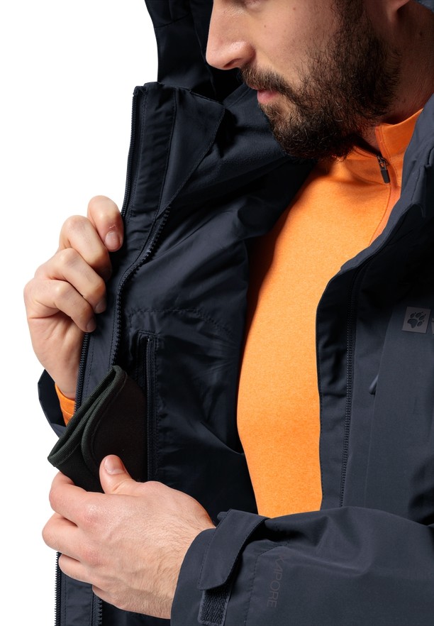 Navy Jack Wolfskin Fernblick 2l Men Jackets | 27665225