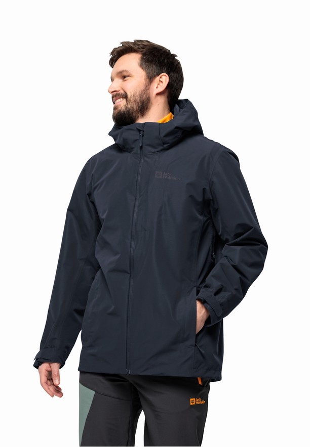Navy Jack Wolfskin Fernblick 2l Men Jackets | 27665225