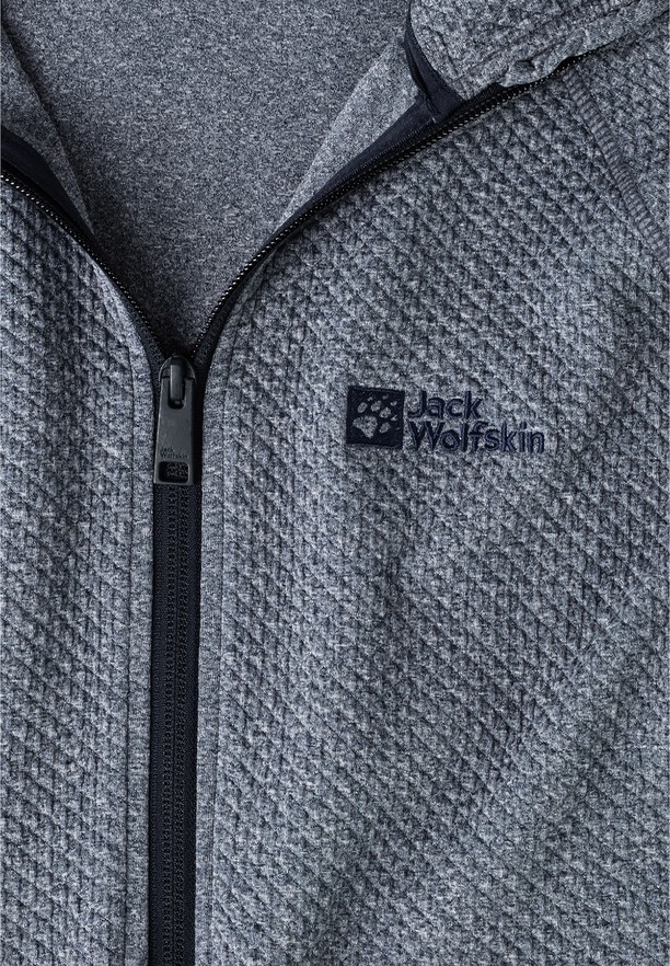 Navy Jack Wolfskin Fernweh Hooded Men Fleece Jackets | 12956554