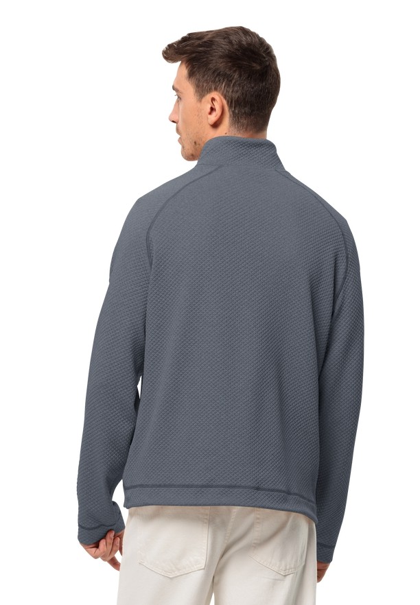 Navy Jack Wolfskin Fernweh Men Fleece Jackets | 68852543