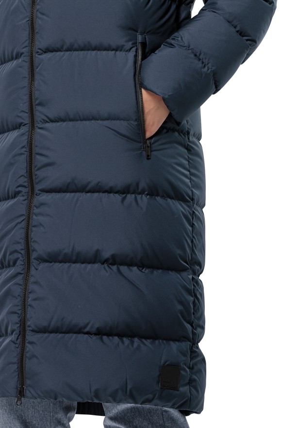 Navy Jack Wolfskin Frozen Palace Women Down Coats | 94540637