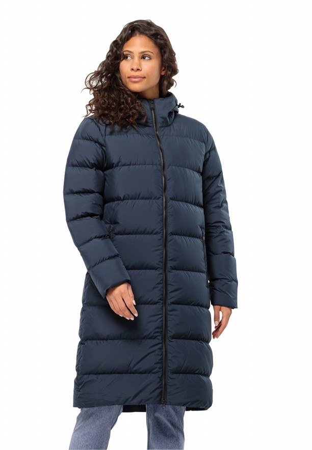 Navy Jack Wolfskin Frozen Palace Women Down Coats | 94540637