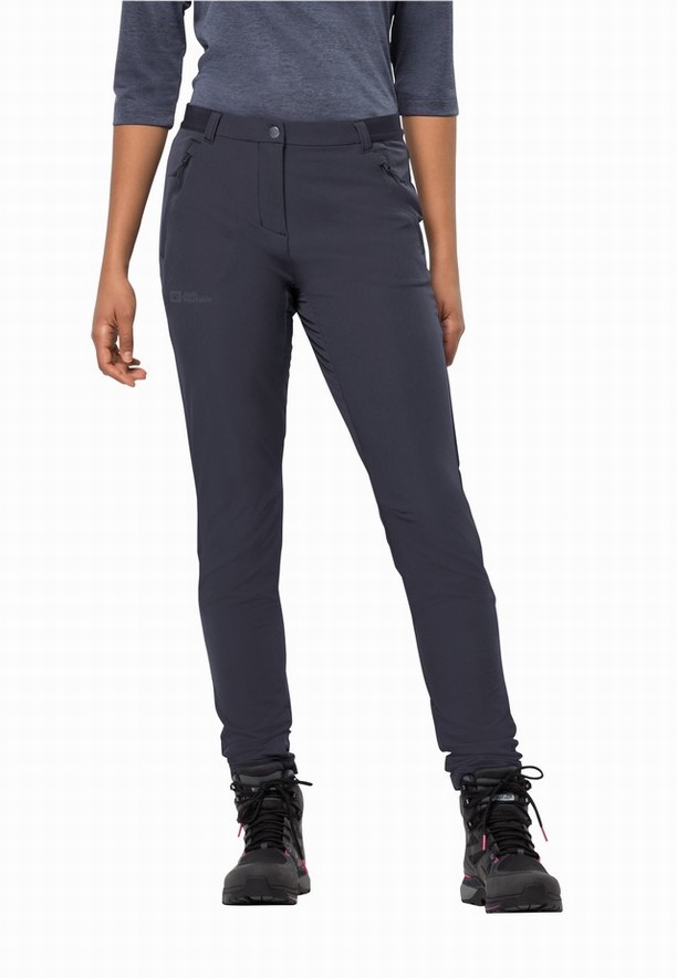 Navy Jack Wolfskin Geigelstein Slim Women Hiking Pants | 47770304