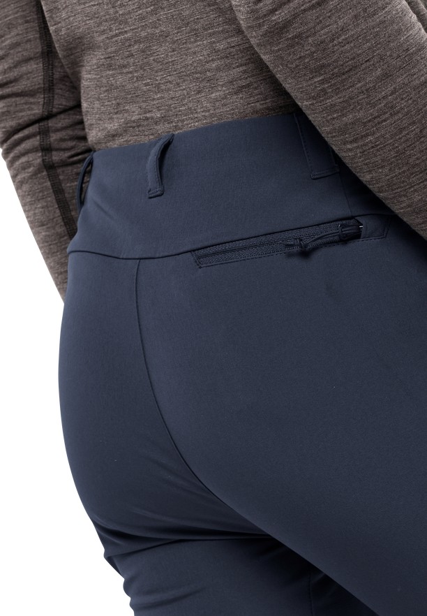 Navy Jack Wolfskin Geigelstein Slim Women Hiking Pants | 96938318