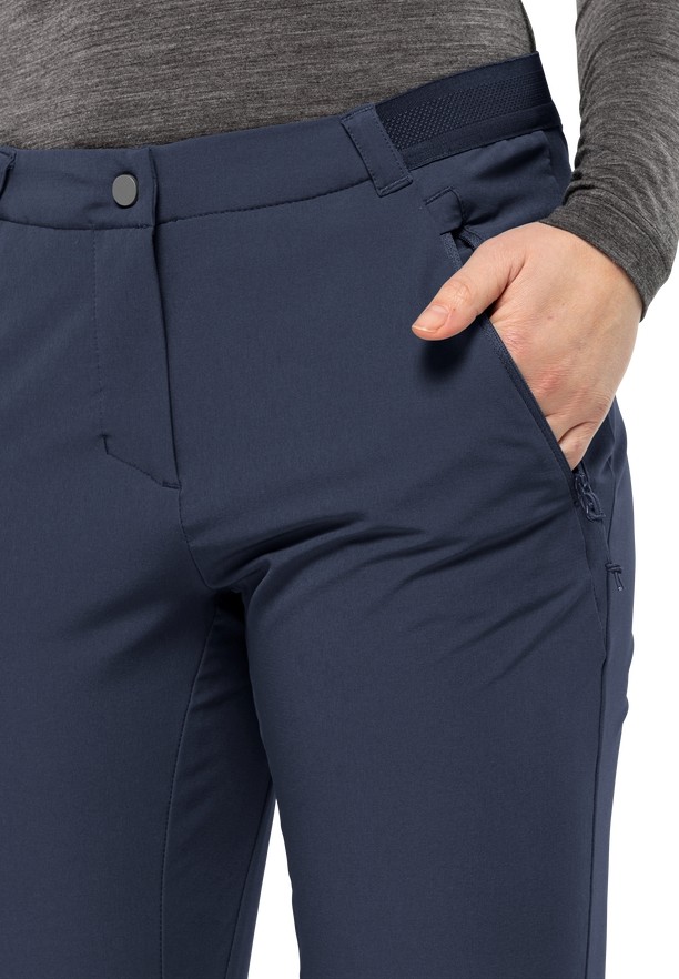 Navy Jack Wolfskin Geigelstein Slim Women Hiking Pants | 96938318