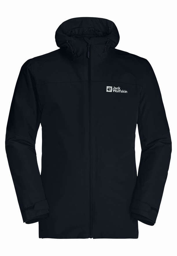 Navy Jack Wolfskin Glaabach 3in1 Men Jackets | 94283214