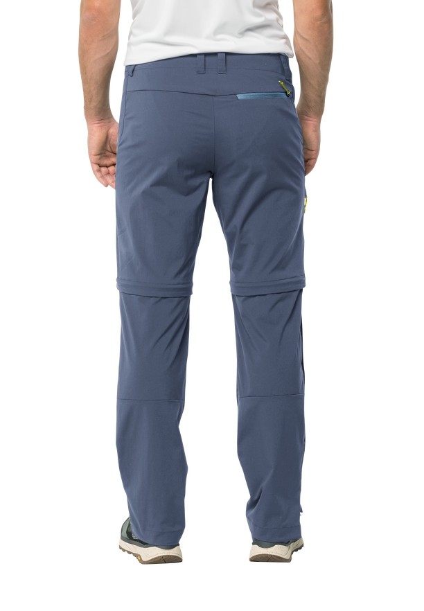 Navy Jack Wolfskin Glastal Zip Away Men Hiking Pants | 45307608