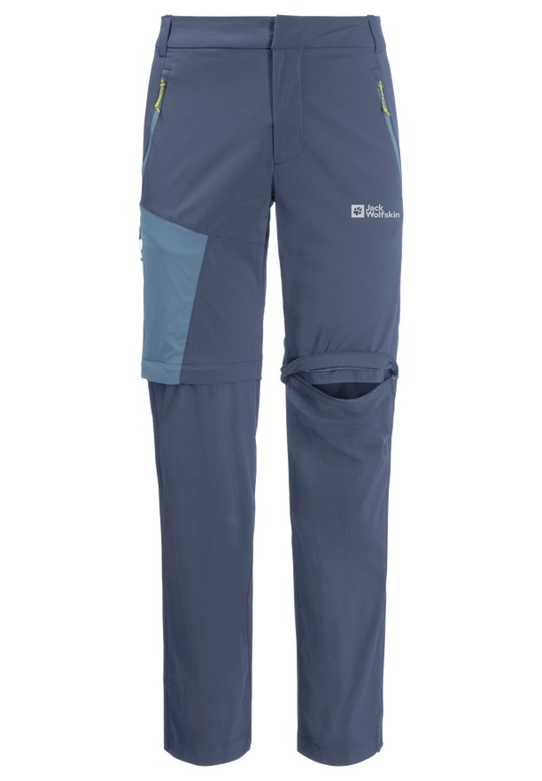 Navy Jack Wolfskin Glastal Zip Away Men Hiking Pants | 45307608