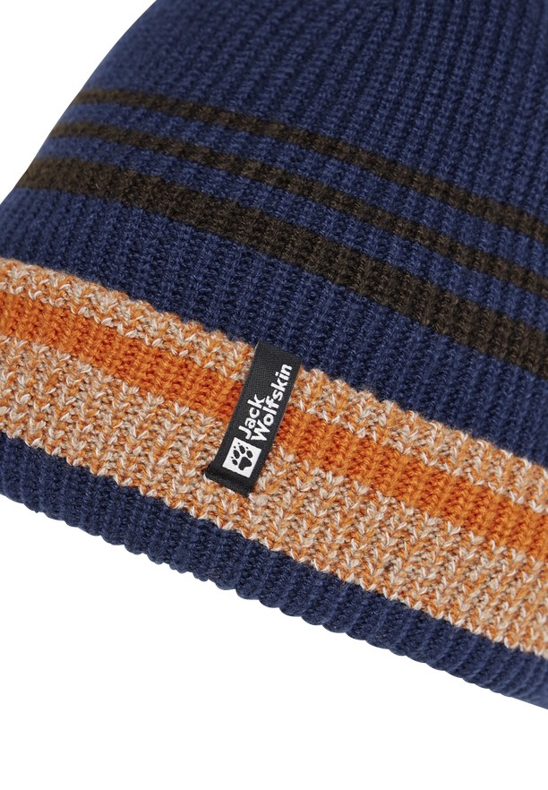 Navy Jack Wolfskin Gleam Men Beanie | 40215051