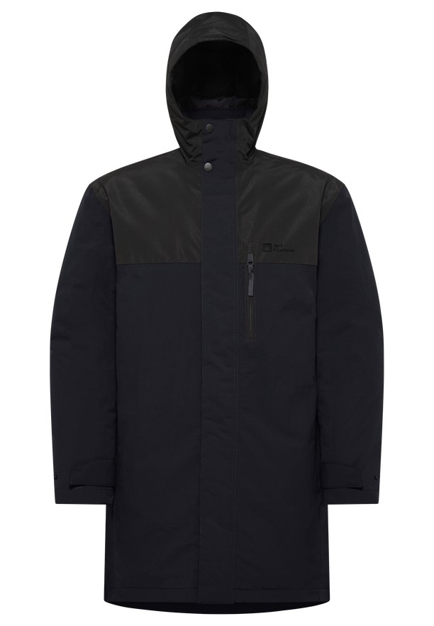 Navy Jack Wolfskin Gletschersee Men Coats | 52355305