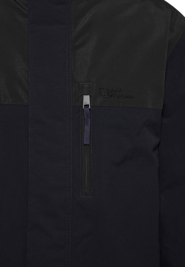 Navy Jack Wolfskin Gletschersee Men Coats | 52355305