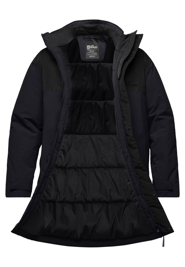 Navy Jack Wolfskin Gletschersee Men Coats | 52355305