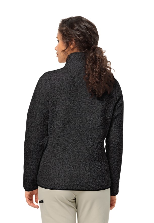 Navy Jack Wolfskin High Curl Women Fleece Jackets | 60995160