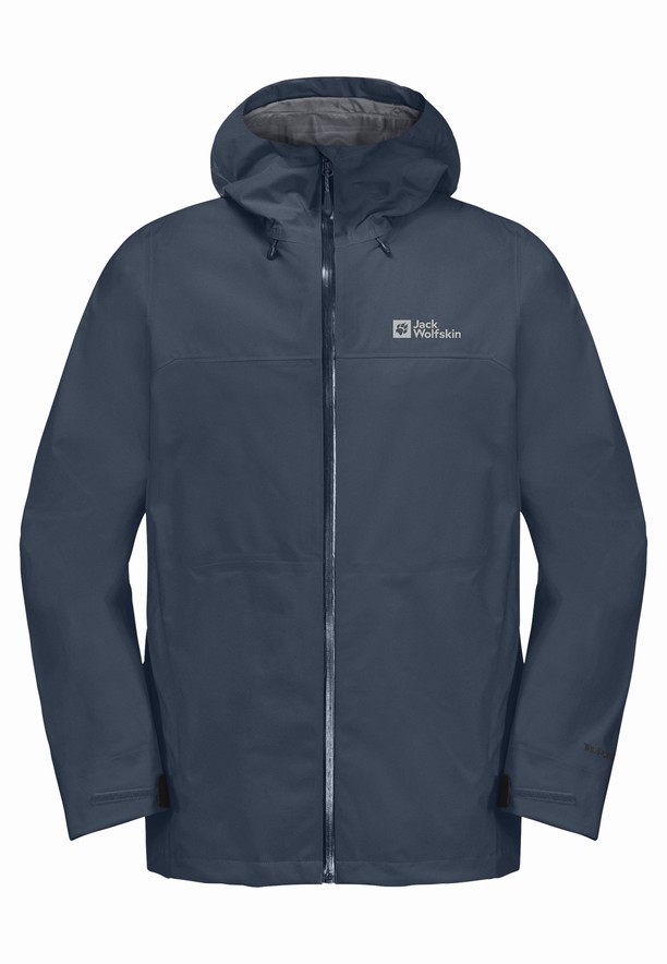Navy Jack Wolfskin Highest Peak 3l Men Rain Jackets | 28752937