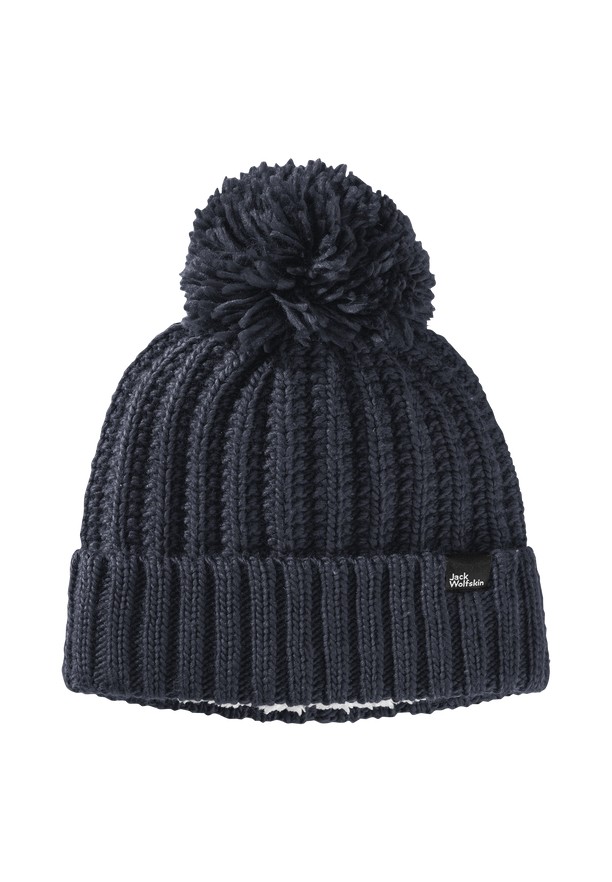 Navy Jack Wolfskin Highloft Knit Women Beanie | 13782634