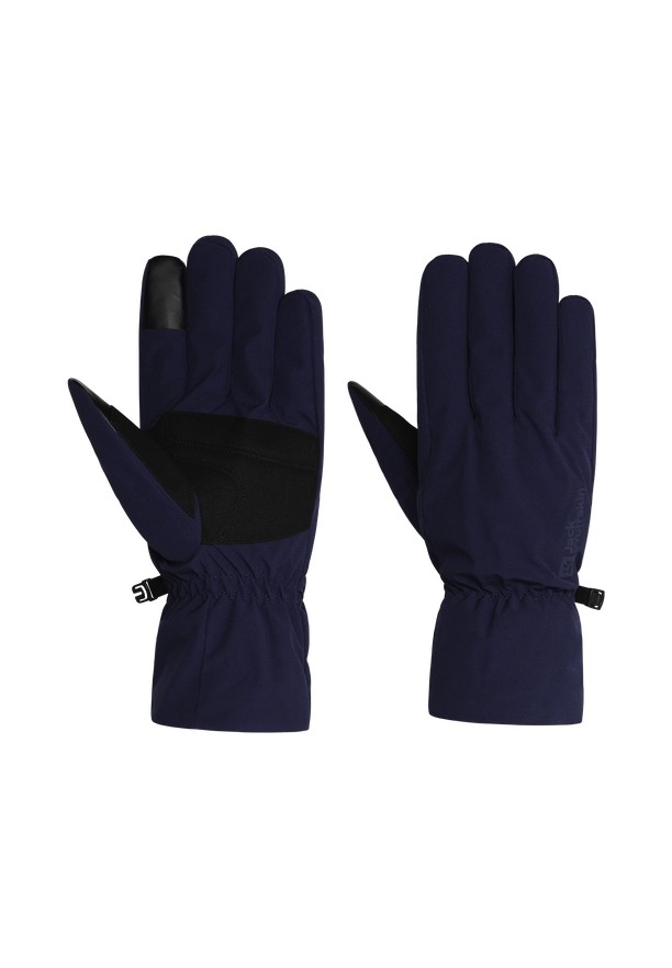Navy Jack Wolfskin Highloft Women Gloves | 29853568