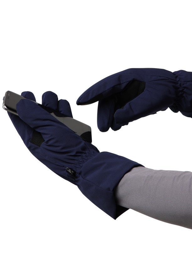 Navy Jack Wolfskin Highloft Women Gloves | 29853568