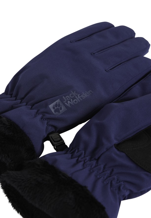 Navy Jack Wolfskin Highloft Women Gloves | 79316017