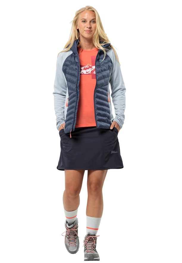 Navy Jack Wolfskin Hiking Alpine Women Skorts | 49969997