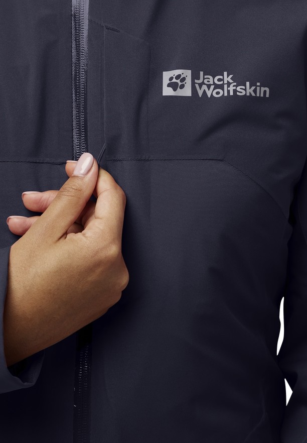 Navy Jack Wolfskin Hunberg 3in1 Women Jackets | 82121086