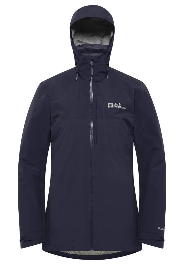 Navy Jack Wolfskin Hunberg 3in1 Women Jackets | 82121086