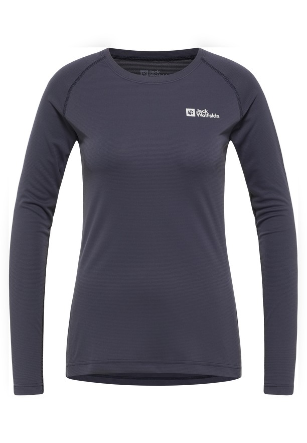 Navy Jack Wolfskin Infinite Light Ls Women T Shirts | 31136966