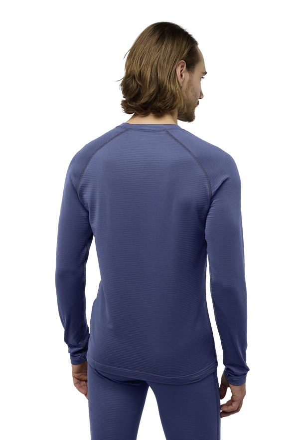Navy Jack Wolfskin Infinite Warm Ls Men T Shirts | 94317576