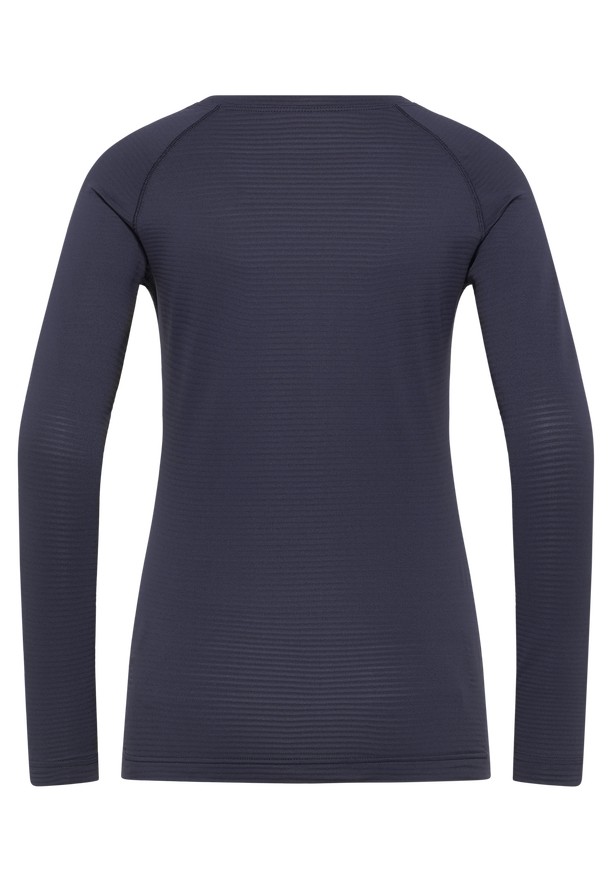 Navy Jack Wolfskin Infinite Warm Ls Women T Shirts | 71660776